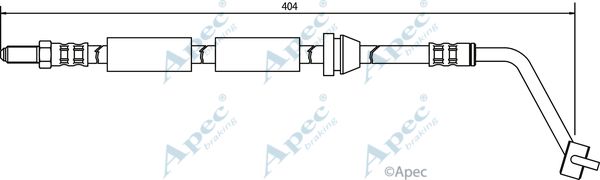 APEC BRAKING Тормозной шланг HOS3304